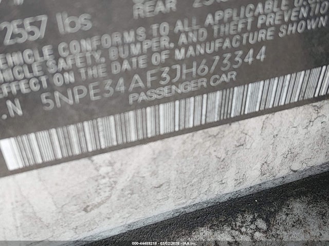 Hyundai SONATA SEL 2018 5NPE34AF3JH673344 Image 9