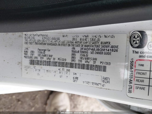 2016 FORD FIESTA 3FADP4BJ8GM141826 Photo 8