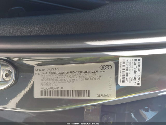 2020 AUDI A3 WAUAUGFF5LA097172 Photo 8