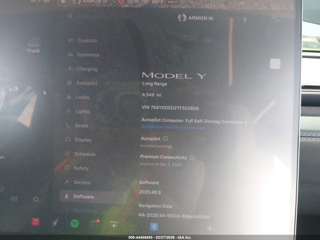 2026 TESLA MODEL Y 7SAYGDED2TF523806 Photo 6