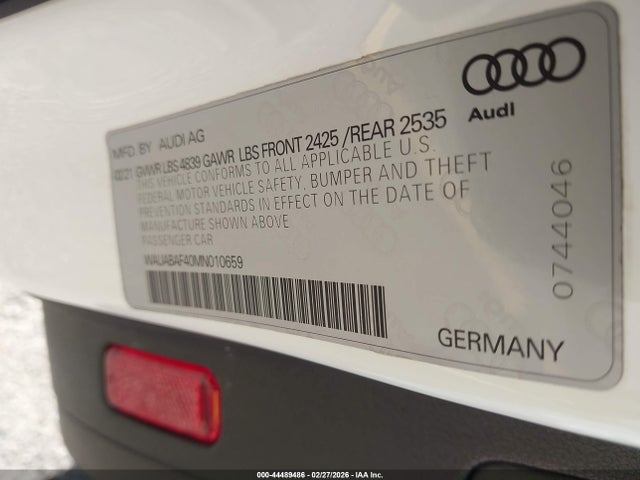 2021 AUDI A4 WAUABAF40MN010659 Photo 8