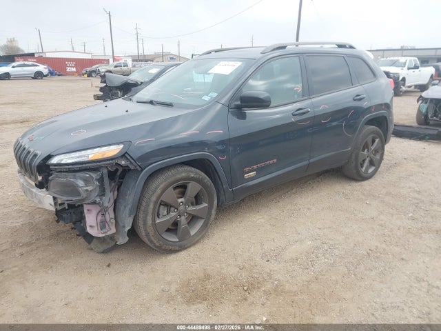 2016 Jeep Cherokee 75th Anniversary მანქანა იყიდება აუქციონზე, vin: 1C4PJLCB7GW256640, აუქციონის ნომერი: 44489498