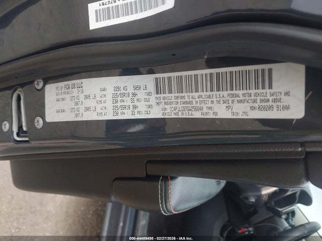 2016 Jeep Cherokee 75th Anniversary მანქანა იყიდება აუქციონზე, vin: 1C4PJLCB7GW256640, აუქციონის ნომერი: 44489498