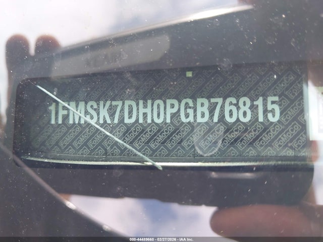 2023 Ford Explorer Xlt მანქანა იყიდება აუქციონზე, vin: 1FMSK7DH0PGB76815, აუქციონის ნომერი: 44489660