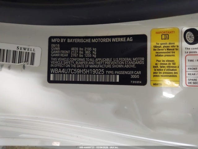 2017 BMW 430I WBA4U7C59H5H19025 Photo 8