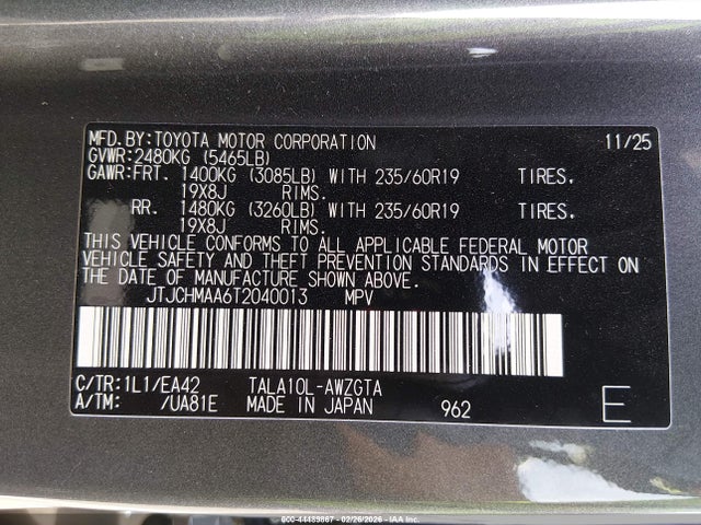 JTJCHMAA6T2040013 Lexus Rx 350 Premium
