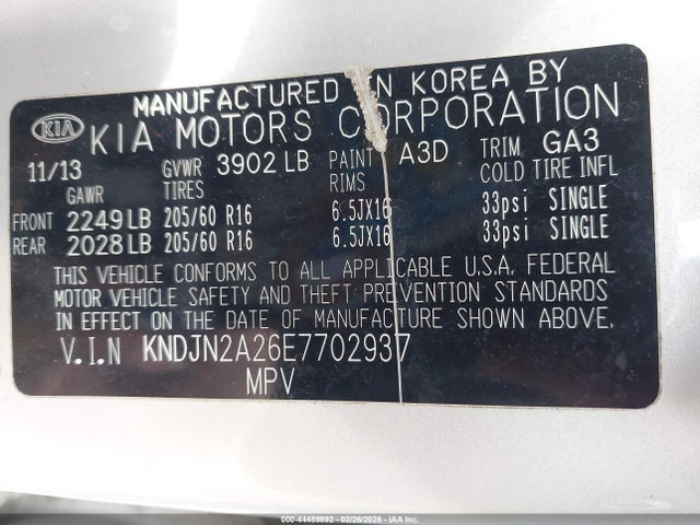 KIA Soul 2014 KNDJN2A26E7702937 Image 9