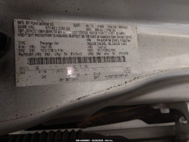 1FADP3F23EL132236 Ford FOCUS SE