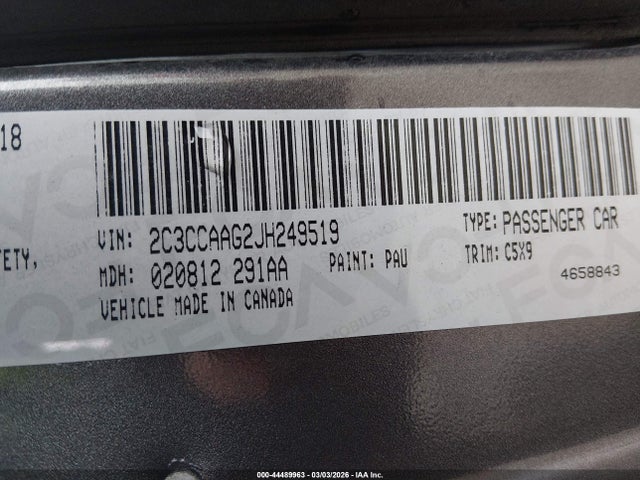 2018 CHRYSLER 300 2C3CCAAG2JH249519 Photo 8