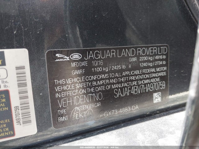 2017 JAGUAR XE SAJAF4BV7HA970759 Photo 8