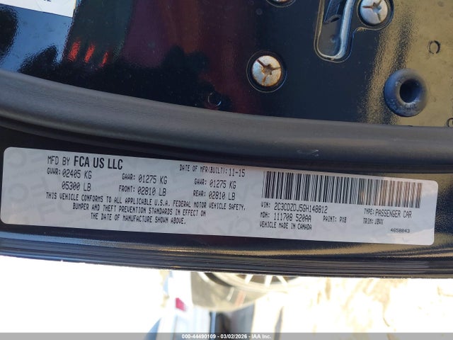 2016 DODGE CHALLENGER 2C3CDZDJ5GH148812 Photo 8