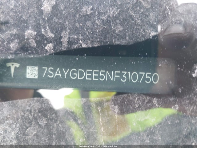 Продаж на аукціоні авто 2022 Tesla Model Y Long Range Dual Motor All-wheel Drive, vin: 7SAYGDEE5NF310750, номер лоту: 44490163