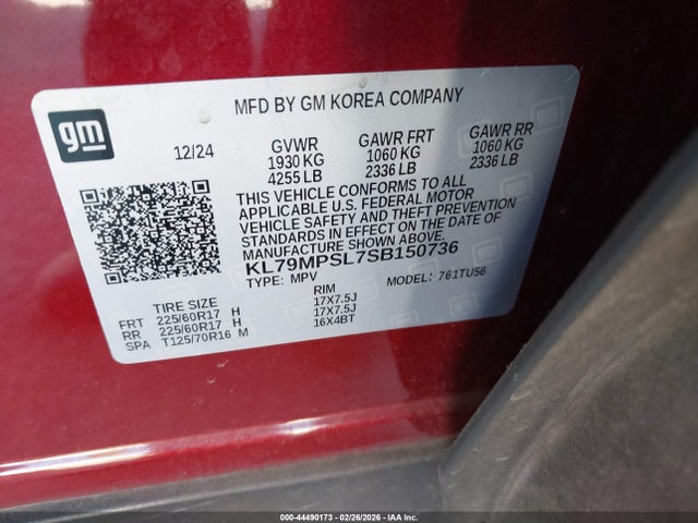 2025 CHEVROLET TRAILBLAZER KL79MPSL7SB150736 Photo 8