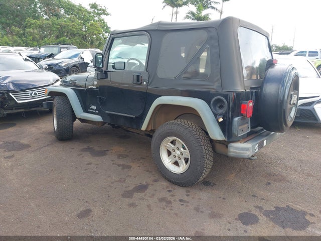 44490184 :رقم المزاد ، 1J4FA49S26P784646 vin ، 2006 Jeep Wrangler Sport مزاد بيع