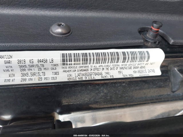 44490184 :رقم المزاد ، 1J4FA49S26P784646 vin ، 2006 Jeep Wrangler Sport مزاد بيع