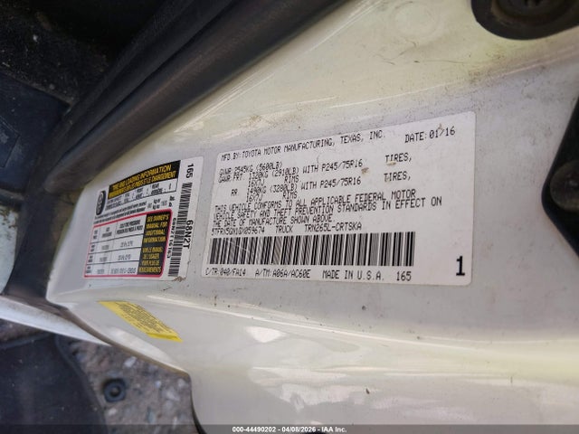 5TFRX5GN1GX059674 Toyota Tacoma Sr