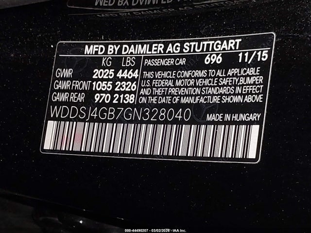 Продажа на аукционе авто 2016 Mercedes-benz Cla 250 4matic, vin: WDDSJ4GB7GN328040, номер лота: 44490207