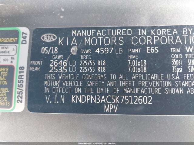 KIA Sportage Ex 2019 KNDPN3AC5K7512602 Image 9