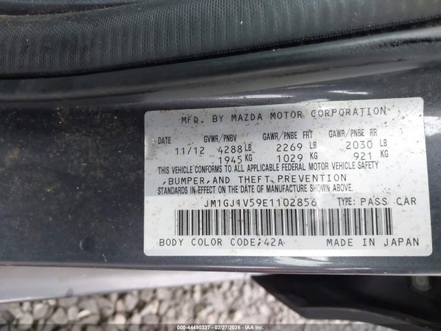JM1GJ1V59E1102856 Mazda Mazda6 I Touring