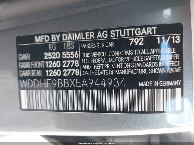 Mercedes-Benz E 550 4matic 2014 WDDHF9BBXEA944934 Image 9