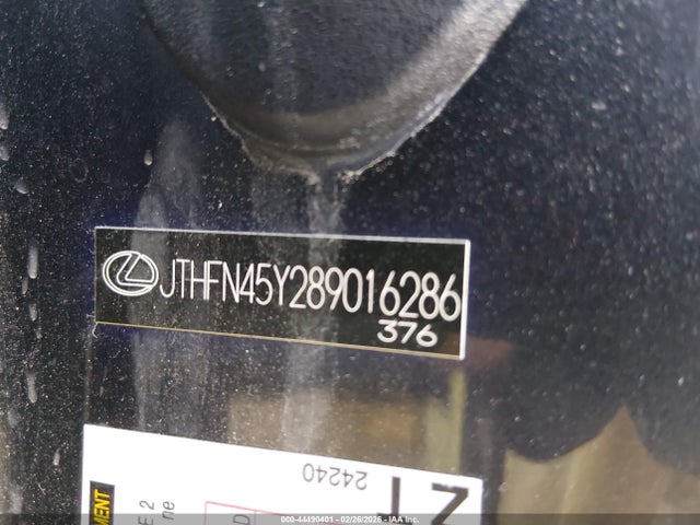 Aukcja sprzedaży 2008 Lexus Sc 430, vin: JTHFN45Y289016286, numer aukcji: 44490401