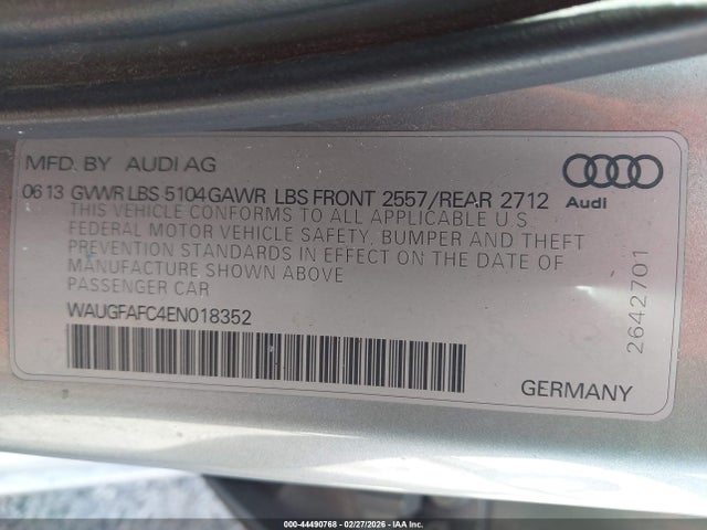2014 AUDI A6 WAUGFAFC4EN018352 Photo 8