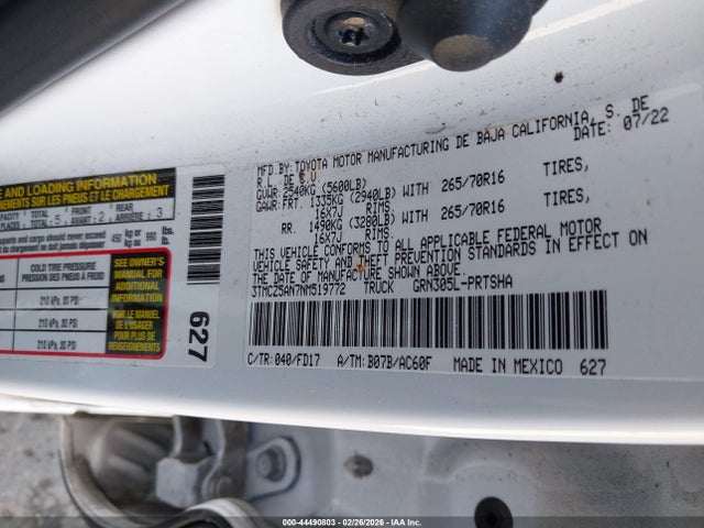 3TMCZ5AN7NM519772 Toyota Tacoma Trd Off Road