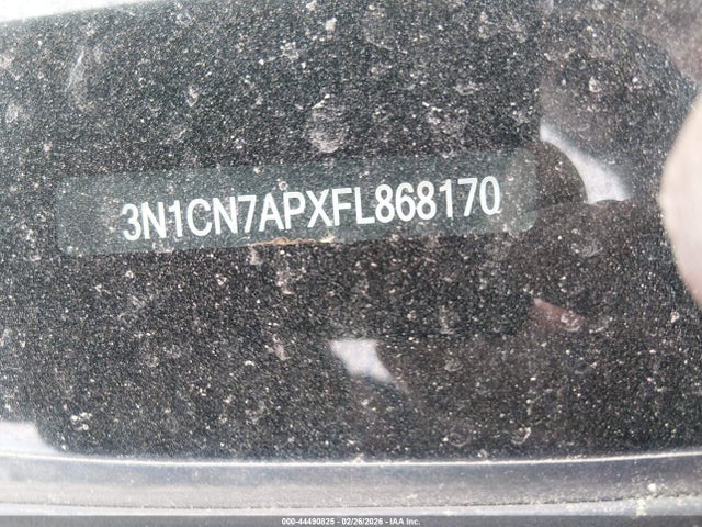 3N1CN7APXFL868170 Nissan Versa 1.6 Sv