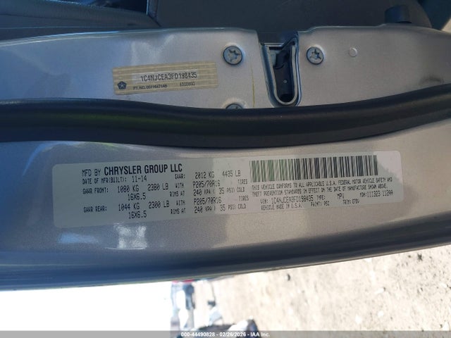 1C4NJCEA3FD198435 Jeep Compass Latitude