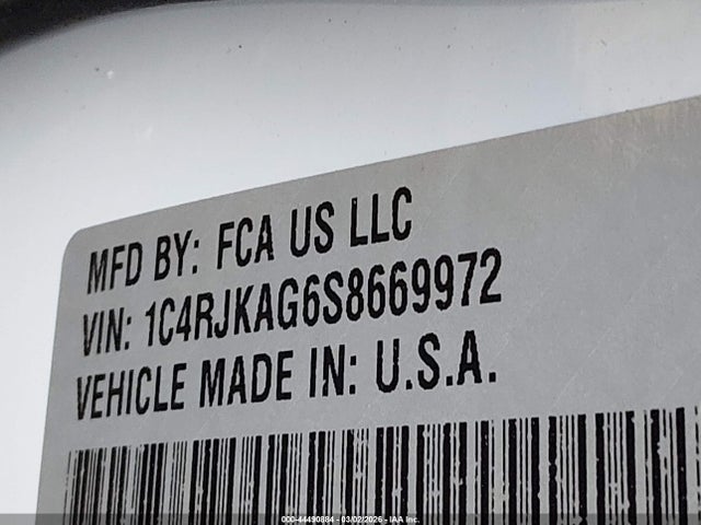 2025 Jeep Grand Cherokee L Altitude X 4x4 მანქანა იყიდება აუქციონზე, vin: 1C4RJKAG6S8669972, აუქციონის ნომერი: 44490884