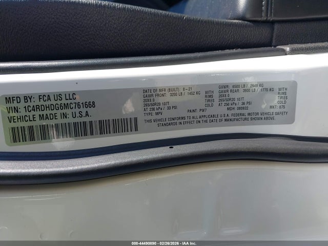 Dodge Durango Gt Plus Rwd 2021 1C4RDHDG6MC761668 Image 9