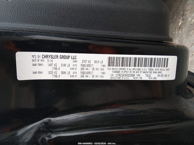 2010 DODGE DAKOTA 1D7RE3GK5AS233580 Photo 8