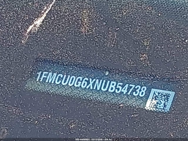 1FMCU0G6XNUB54738 Ford ESCAPE SE