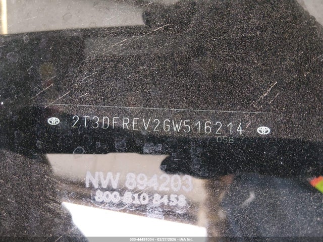 Toyota Rav4 Limited 2016 2T3DFREV2GW516214 Image 9