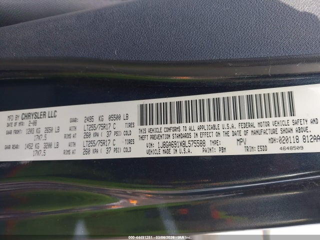 2008 JEEP WRANGLER 1J8GA691X8L575588 Photo 8