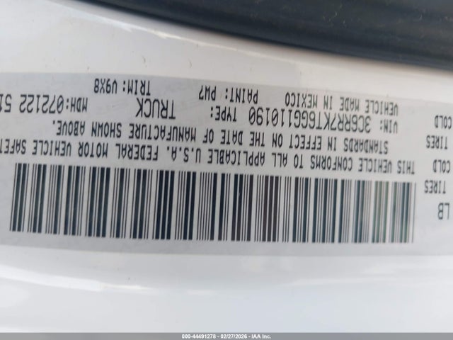 3C6RR7KT6GG110190 RAM 1500 Express
