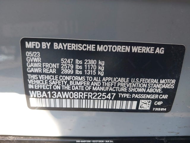 2024 BMW M440I GRAN COUPE WBA13AW08RFR22547 Photo 8