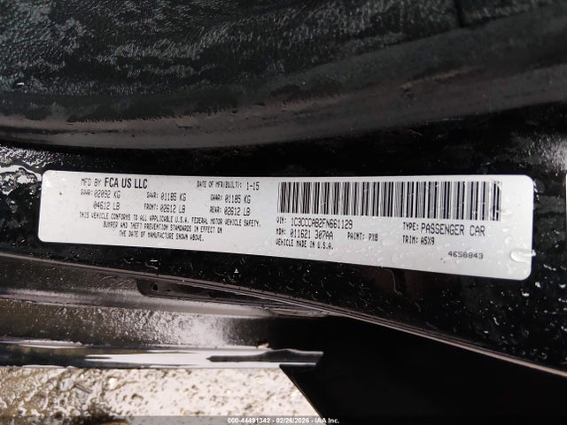 Aukcja sprzedaży 2015 Chrysler 200 Limited, vin: 1C3CCCAB2FN661129, numer aukcji: 44491342