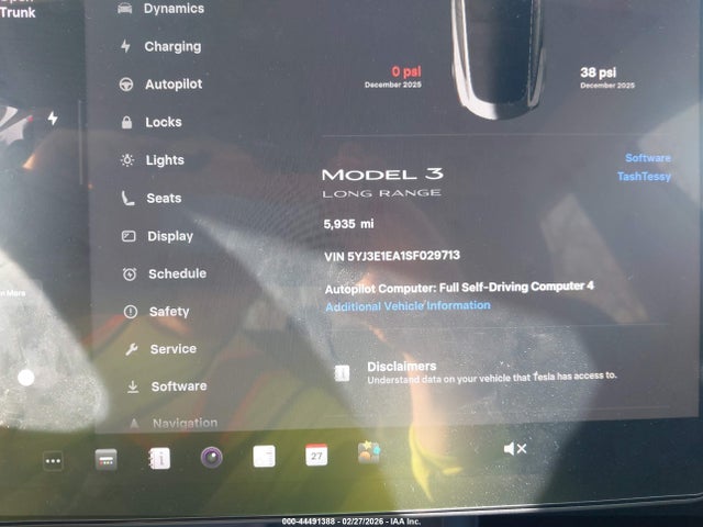 2025 TESLA MODEL 3 5YJ3E1EA1SF029713 Photo 6