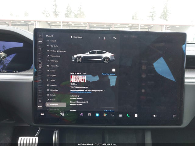 Продаж на аукціоні авто 2025 Tesla Model S Plaid, vin: 5YJSA1E69SF547832, номер лоту: 44491404
