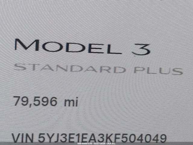 Tesla Model 3 Long Range/mid Range/standard Range/standard Range Plus 2019 5YJ3E1EA3KF504049 Image 16