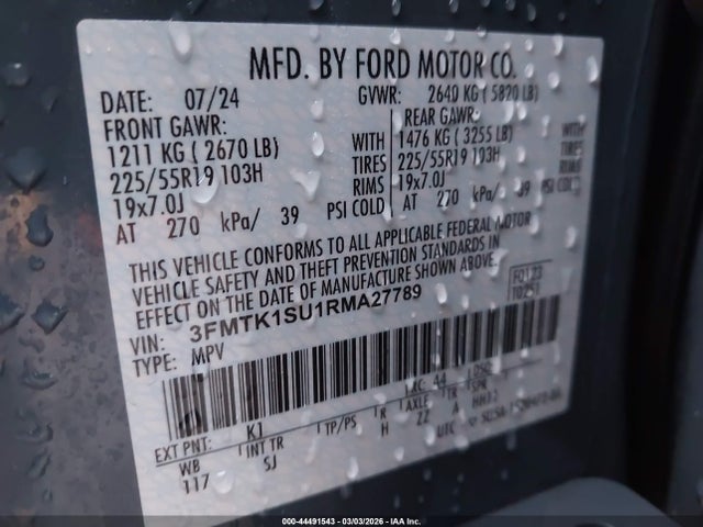 2024 FORD MUSTANG MACH-E 3FMTK1SU1RMA27789 Photo 8