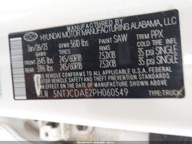 2023 HYUNDAI SANTA CRUZ 5NTJCDAE2PH060549 Photo 8
