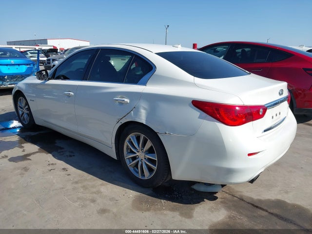 2014 Infiniti Q50 Hybrid Premium მანქანა იყიდება აუქციონზე, vin: JN1AV7AP8EM692036, აუქციონის ნომერი: 44491606