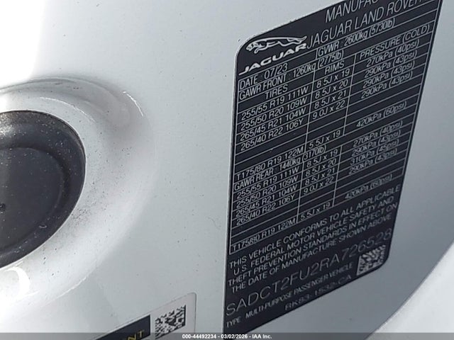 2024 JAGUAR F-PACE SADCT2FU2RA726528 Photo 8