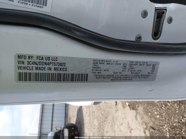 Auction sale of the 2023 Jeep Compass Trailhawk 4x4, vin: 3C4NJDDN4PT573822, lot number: 44492490