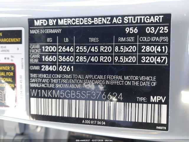 2025 MERCEDES-BENZ GLC 350E W1NKM5GB5SF376624 Photo 8