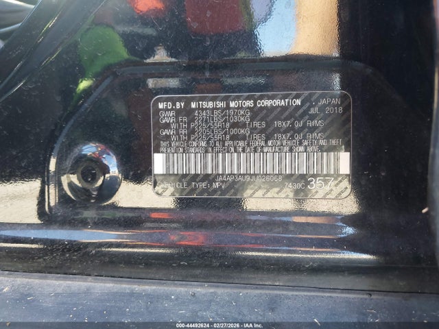 2018 MITSUBISHI OUTLANDER SPORT JA4AP3AU9JU026068 Photo 8