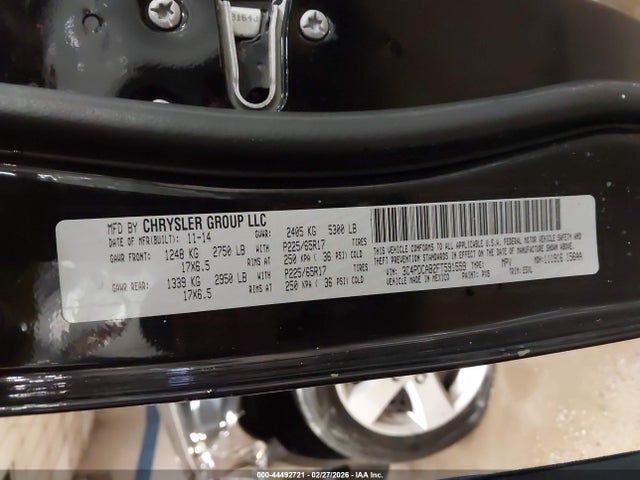 2015 Dodge Journey American Value Pkg მანქანა იყიდება აუქციონზე, vin: 3C4PDCAB2FT591559, აუქციონის ნომერი: 44492721