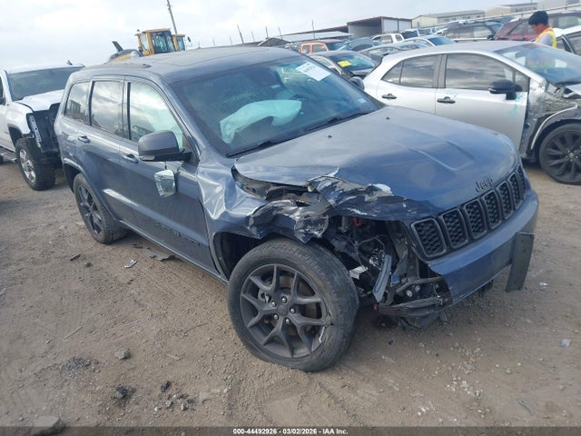 44492926 :رقم المزاد ، 1C4RJFBG3MC748490 vin ، 2021 Jeep Grand Cherokee 80th Anniversary 4x4 مزاد بيع